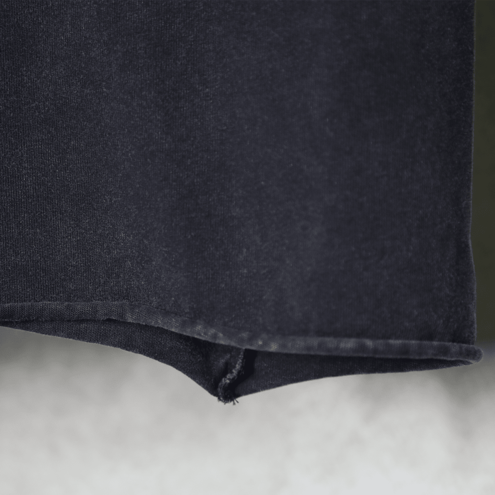 ZMOMZ Snow-Washed Cropped Tee - 300GSM Heavyweight Cotton - Premium Heavyweight Streetwear