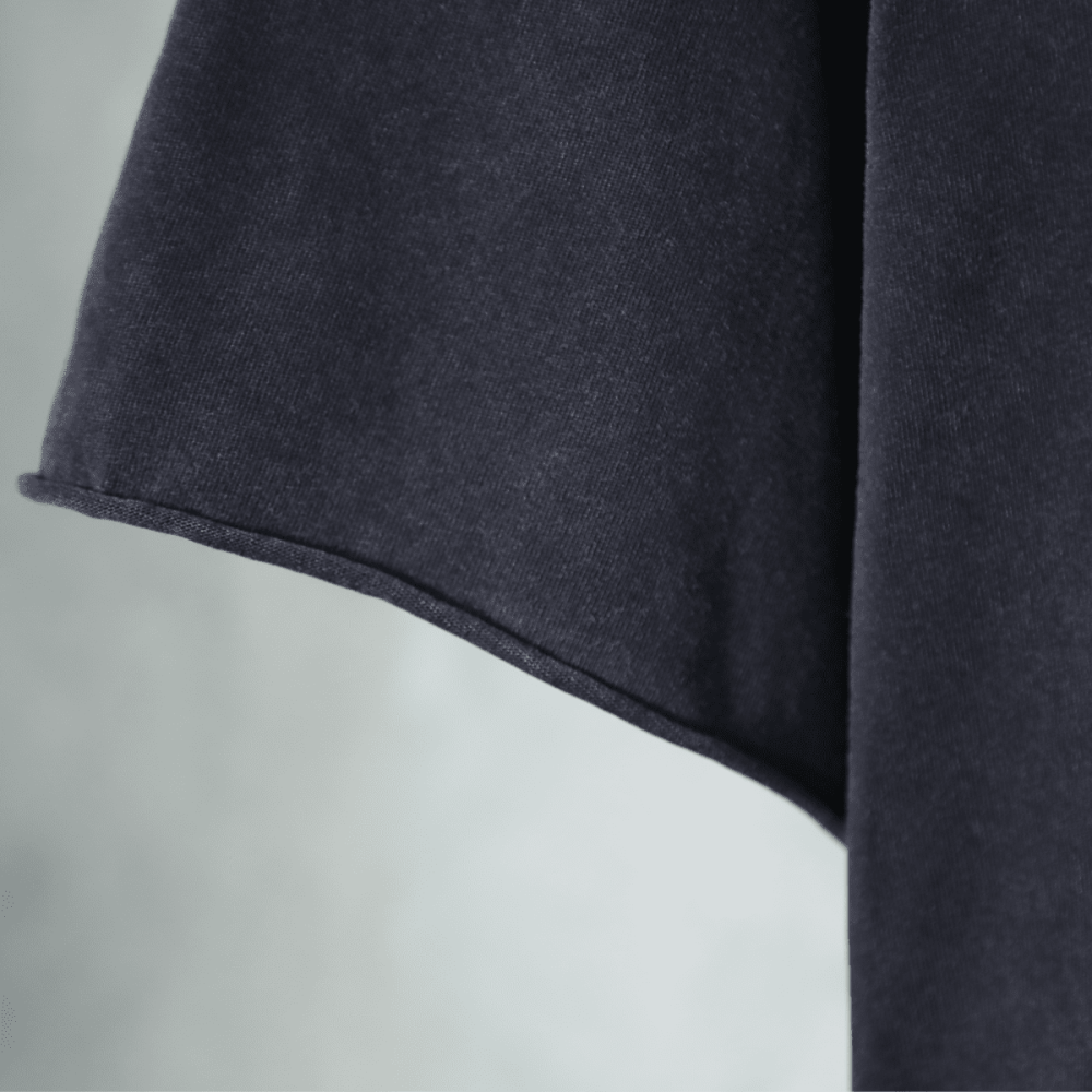 ZMOMZ Snow-Washed Cropped Tee - 300GSM Heavyweight Cotton - Premium Heavyweight Streetwear