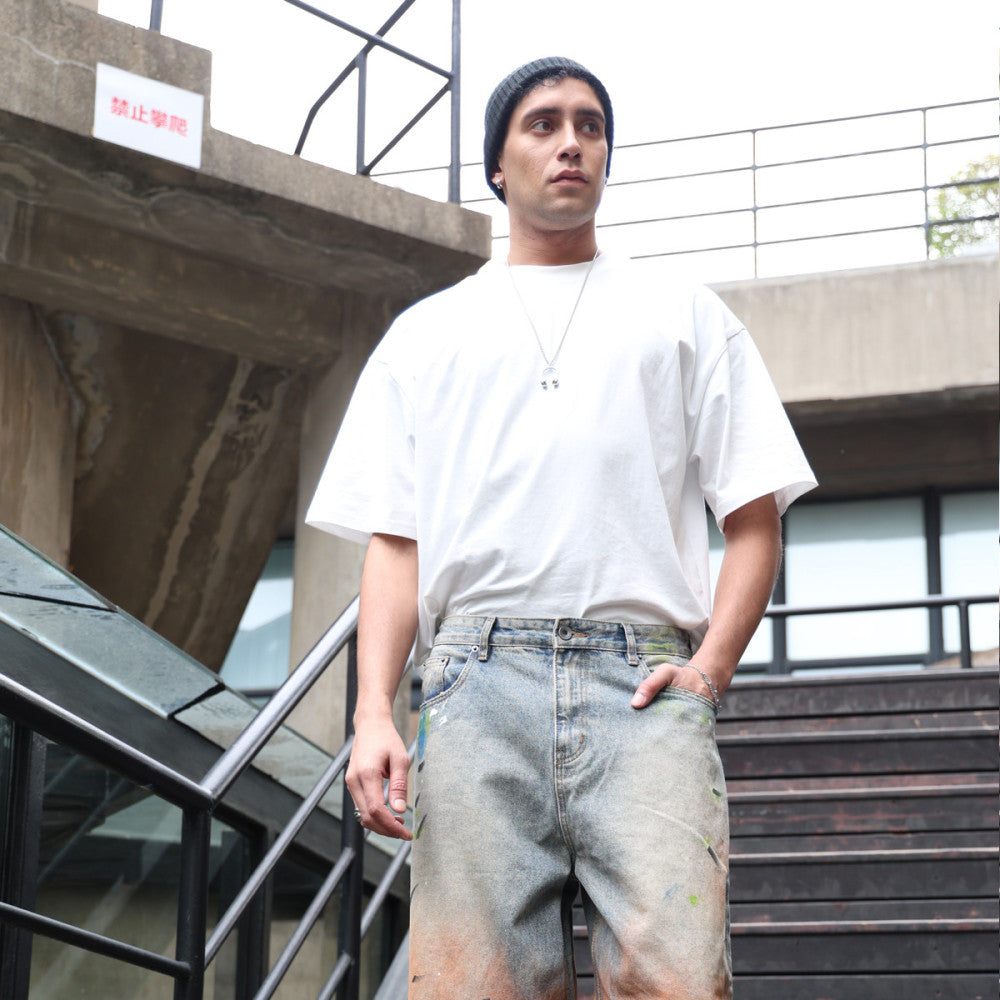 ZMOMZ Oversized Cotton Tee - Premium Heavyweight Streetwear