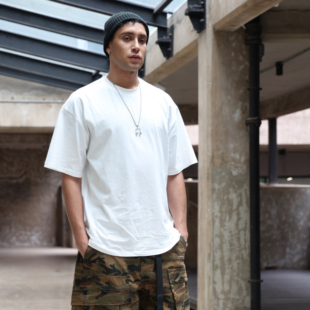 ZMOMZ Oversized Cotton Tee - Premium Heavyweight Streetwear