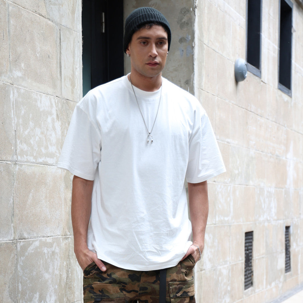ZMOMZ Oversized Cotton Tee - Premium Heavyweight Streetwear