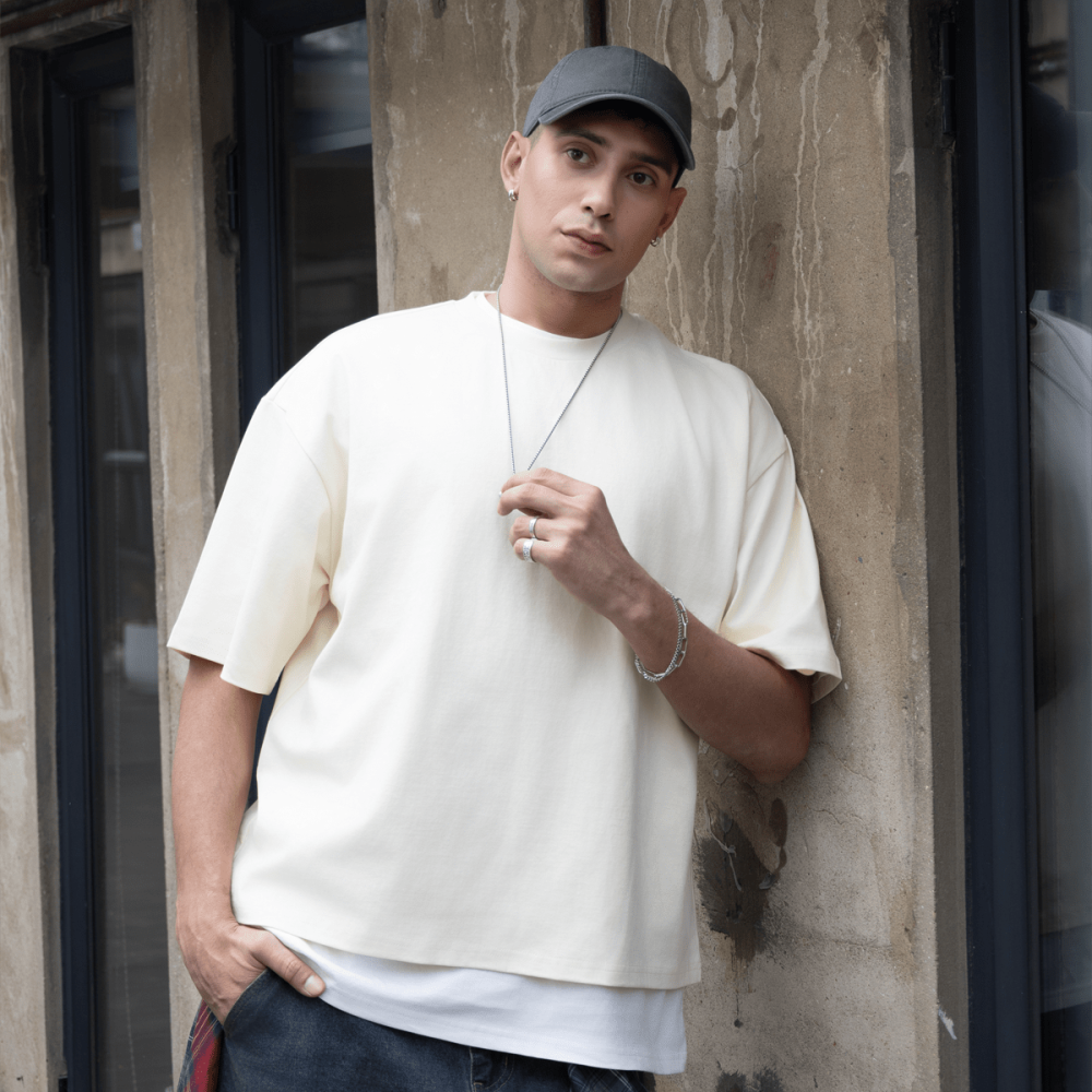 ZMOMZ Cropped Loose Tee - Premium Heavyweight Streetwear