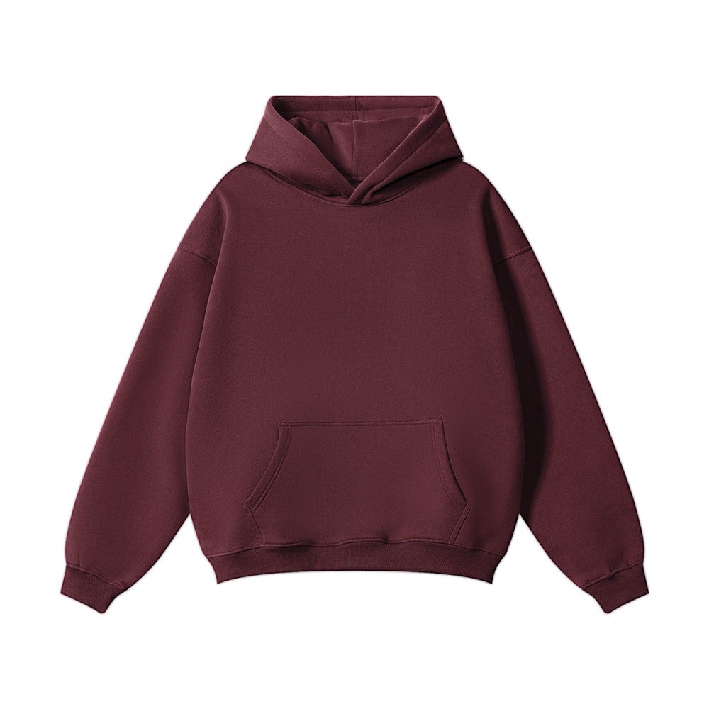 ZMOMZ Fleece Pullover Hoodie - 380GSM Heavyweight Cotton Blend - Premium Heavyweight Streetwear