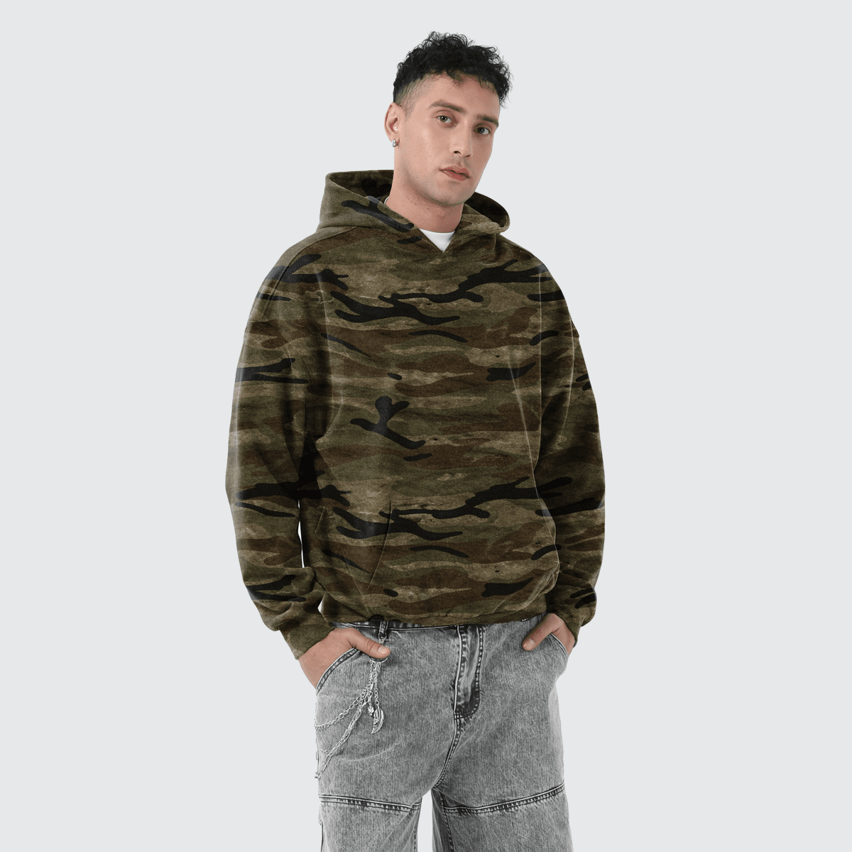 ZMOMZ Camo Heavyweight Hoodie - Premium Heavyweight Streetwear