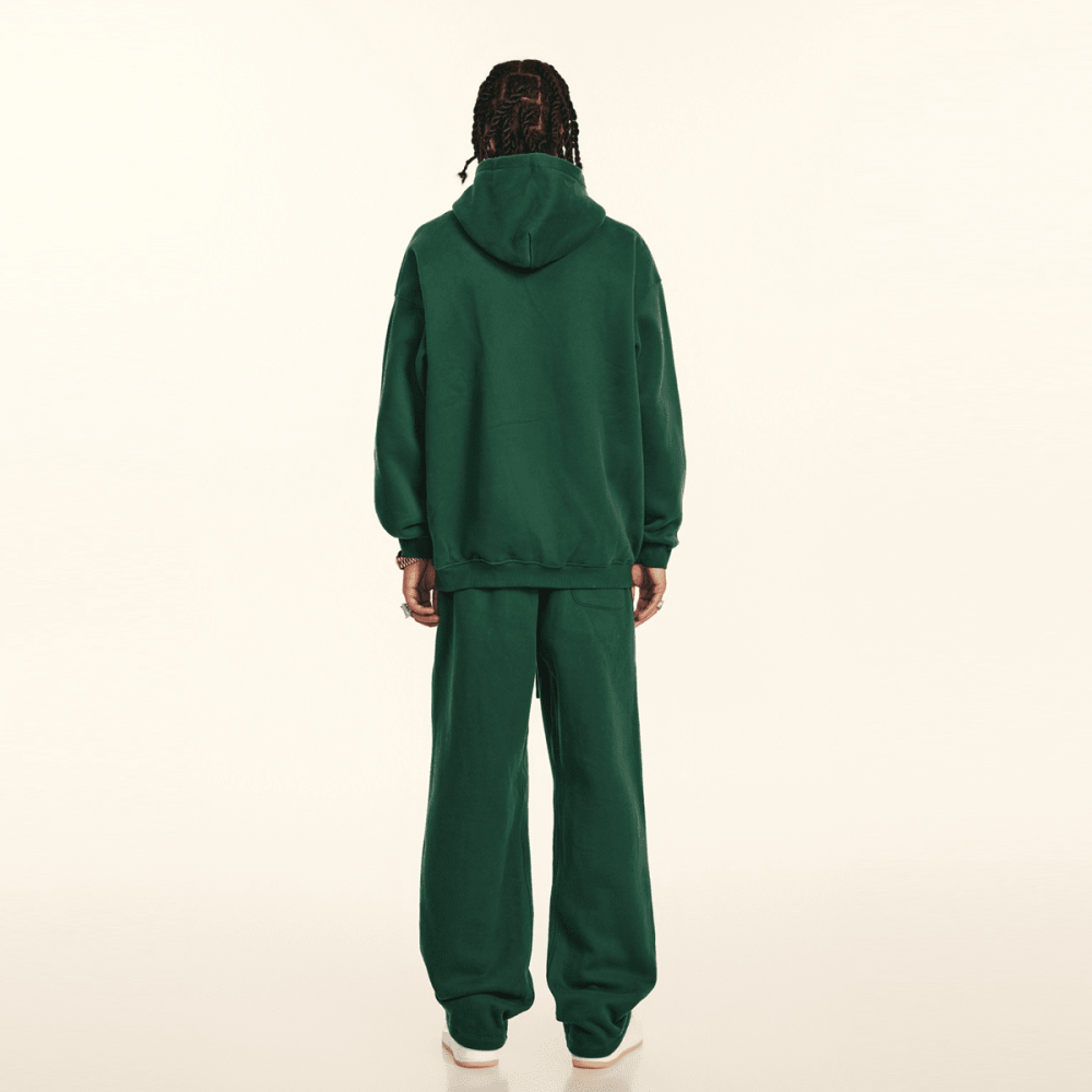 ZMOMZ Fleece Pullover Hoodie - 380GSM Heavyweight Cotton Blend - Premium Heavyweight Streetwear