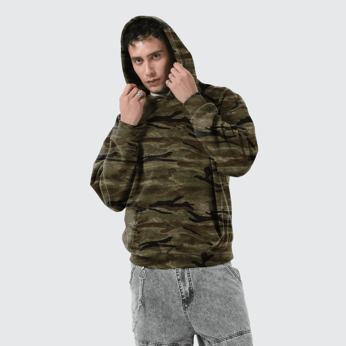 ZMOMZ Camo Heavyweight Hoodie - Premium Heavyweight Streetwear