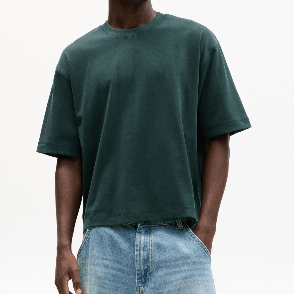 ZMOMZ Cropped Oversized Tee - 250GSM 100% Combed Cotton - Premium Heavyweight Streetwear