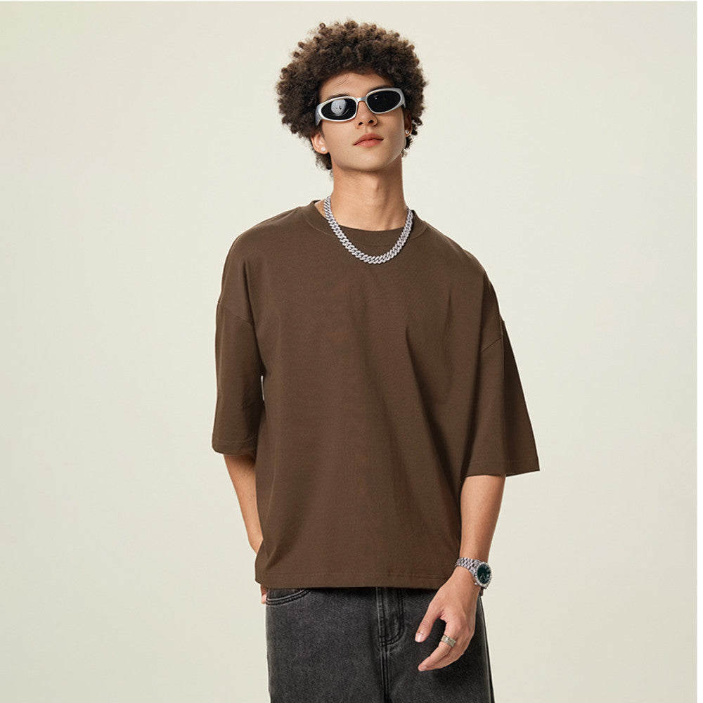 ZMOMZ Cropped Loose Tee - Premium Heavyweight Streetwear