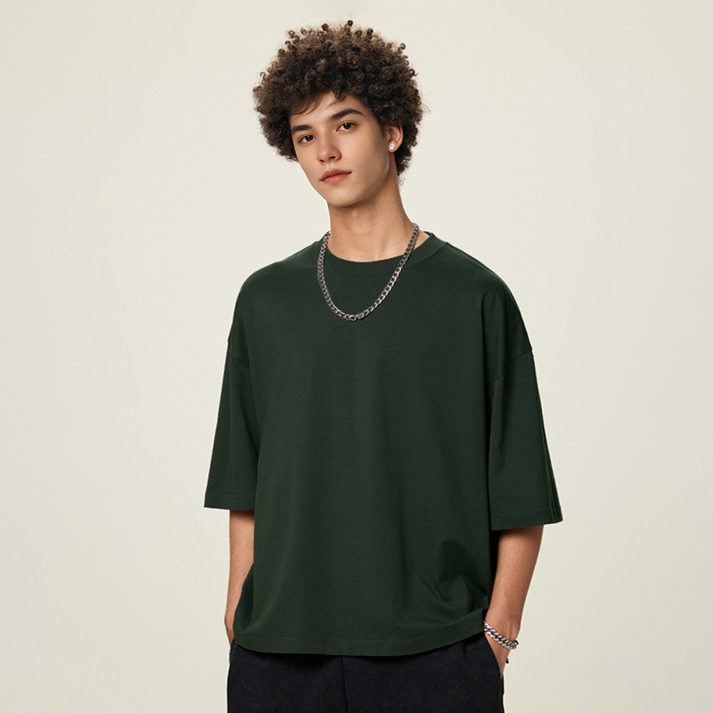 ZMOMZ Cropped Loose Tee - Premium Heavyweight Streetwear