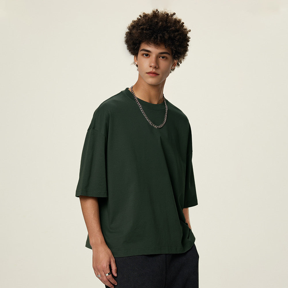 ZMOMZ Cropped Loose Tee - Premium Heavyweight Streetwear