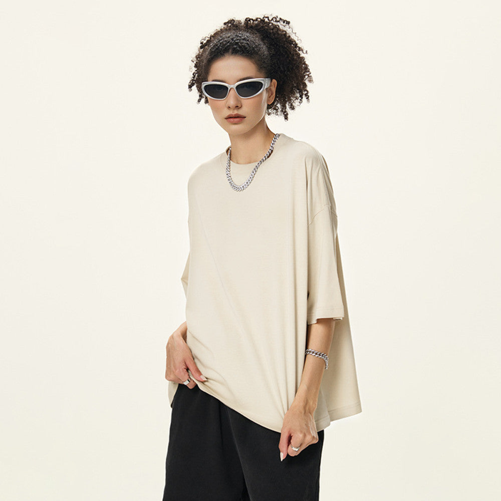 ZMOMZ Cropped Loose Tee - Premium Heavyweight Streetwear