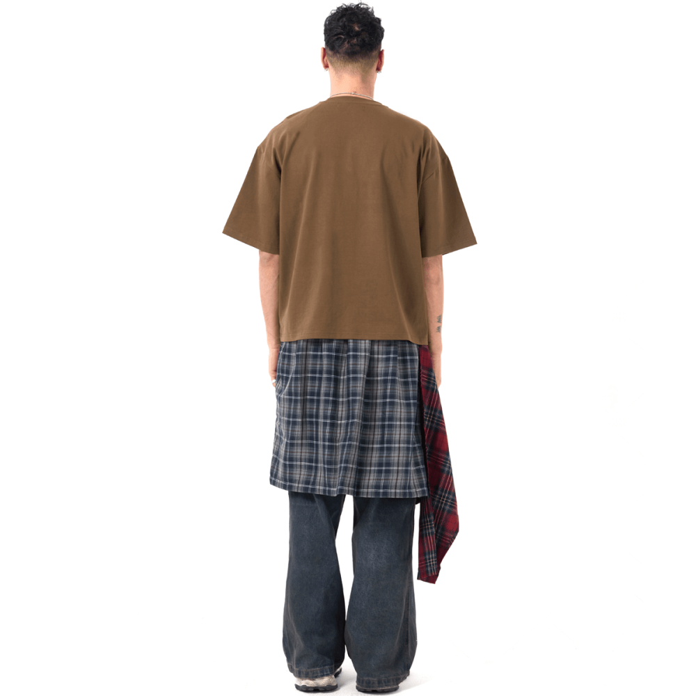 ZMOMZ Cropped Loose Tee - Premium Heavyweight Streetwear