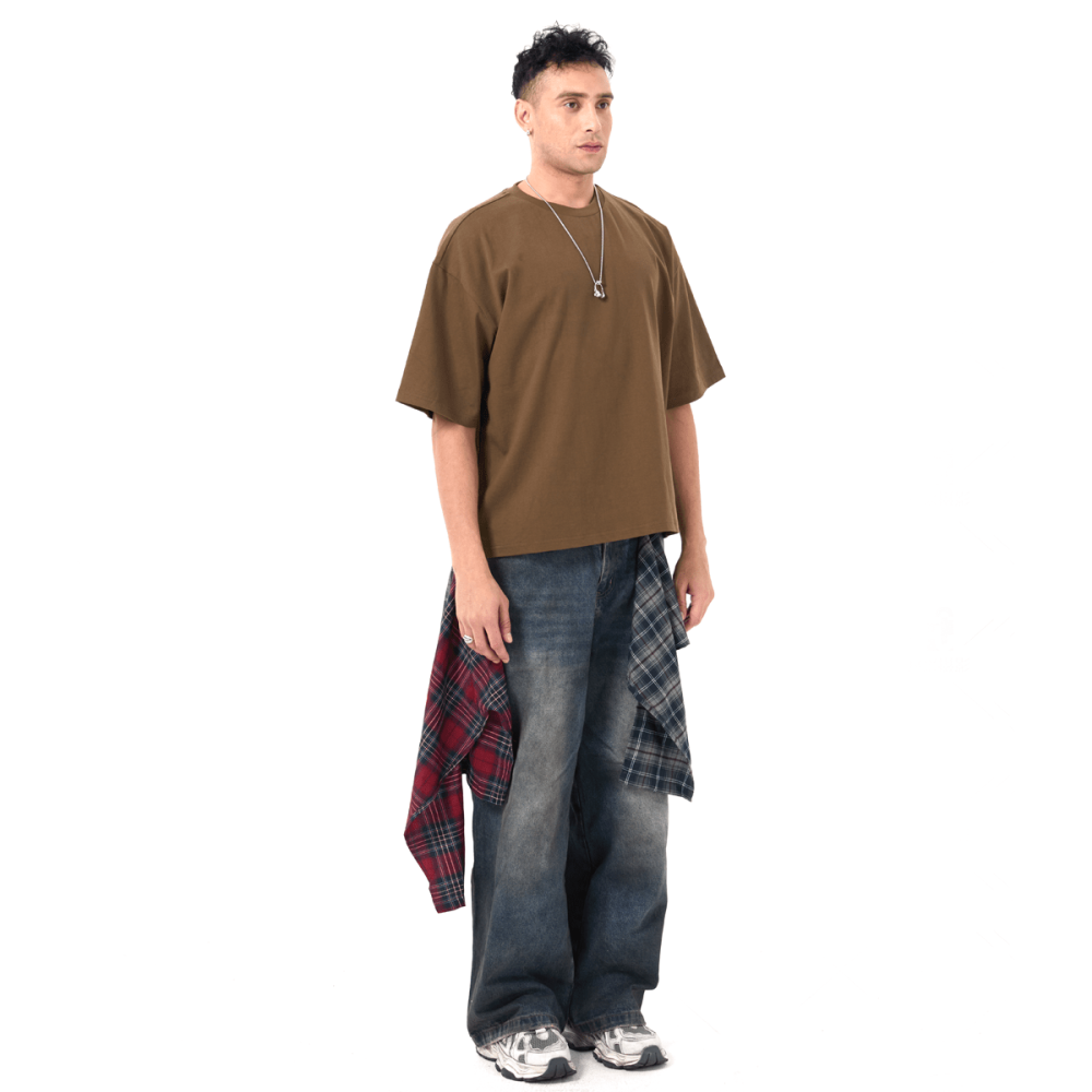 ZMOMZ Cropped Loose Tee - Premium Heavyweight Streetwear