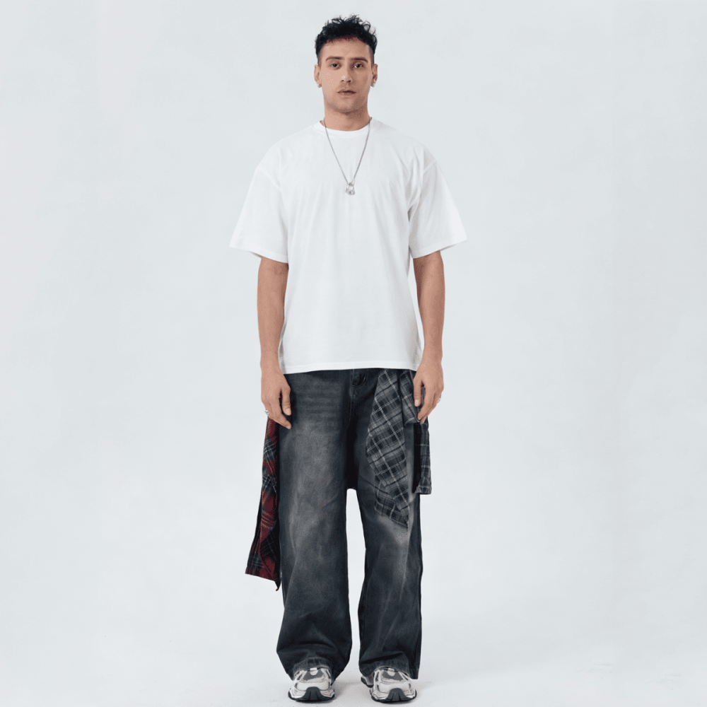 ZMOMZ Oversized Cotton Tee - Premium Heavyweight Streetwear