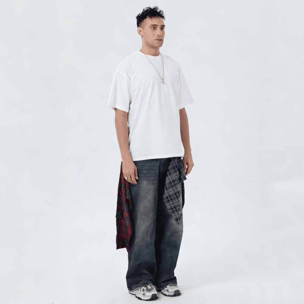 ZMOMZ Oversized Cotton Tee - Premium Heavyweight Streetwear