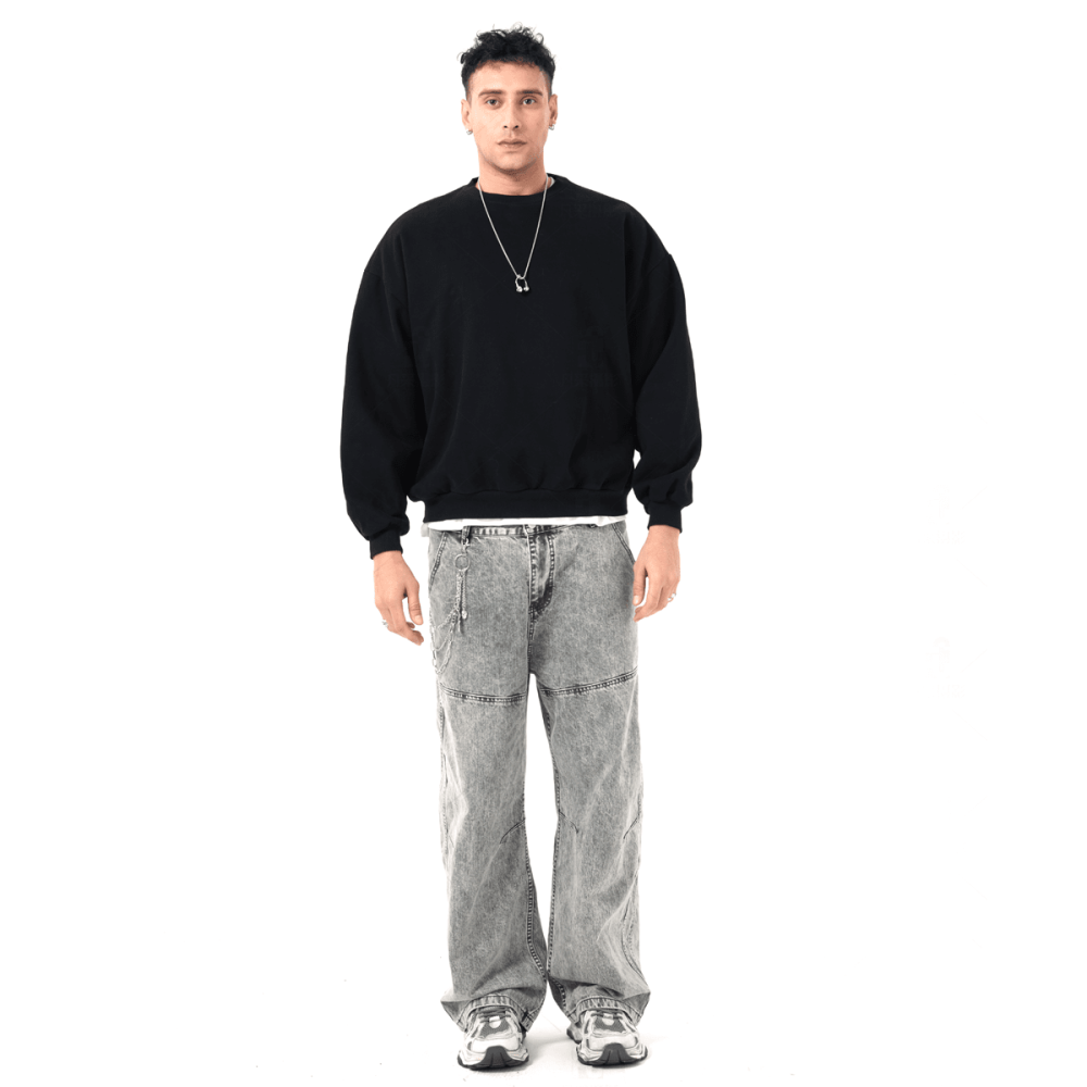 ZMOMZ Oversized Heavyweight Crewneck - Premium Heavyweight Streetwear