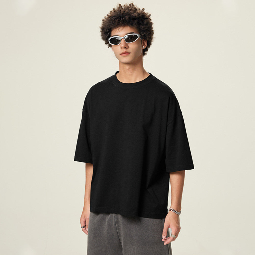 ZMOMZ Cropped Loose Tee - Premium Heavyweight Streetwear