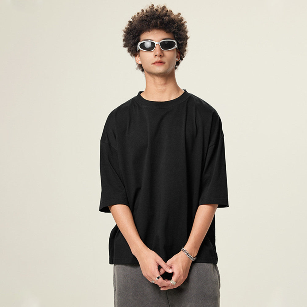 ZMOMZ Cropped Loose Tee - Premium Heavyweight Streetwear