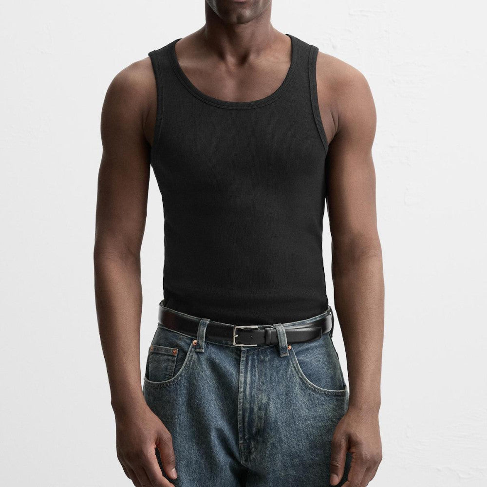 ZMOMZ Ribbed Cotton Tank - Premium Heavyweight Streetwear